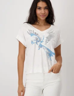 Monari t-shirts 409149 Offwhite Outlet