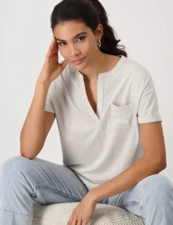 Monari t-shirts 409365 Zwart / Wit Hot