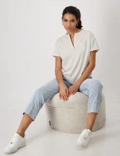 Monari t-shirts 409365 Zwart / Wit Hot