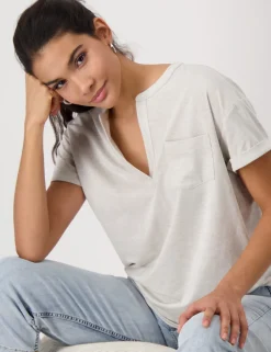 Monari t-shirts 409365 Zwart / Wit Hot