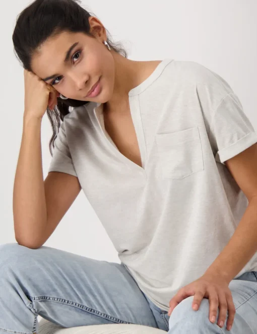 Monari t-shirts 409365 Zwart / Wit Hot