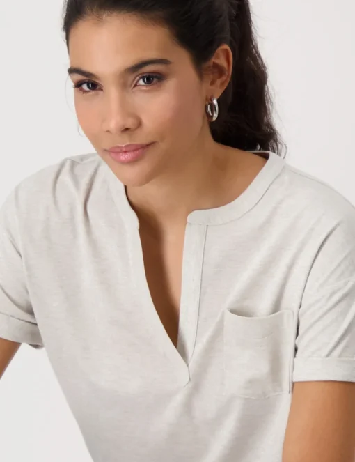Monari t-shirts 409365 Zwart / Wit Hot