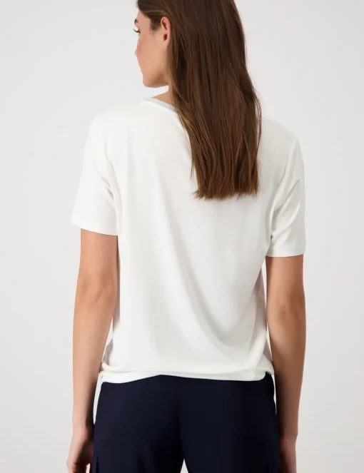 Monari t-shirts 409336 Ecru Online