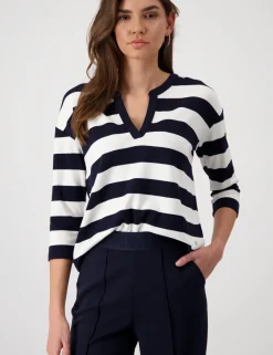Monari t-shirts 409337 Donker Blauw Online