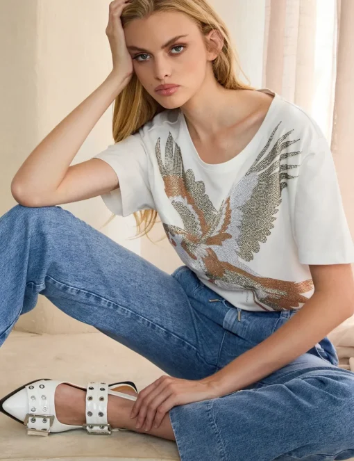Monari t-shirts 409506 Offwhite New