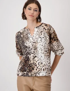 Monari t-shirts 409421 Beige Fashion