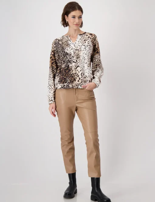 Monari t-shirts 409421 Beige Fashion