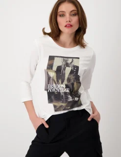 Monari t-shirts 808151 Offwhite Fashion