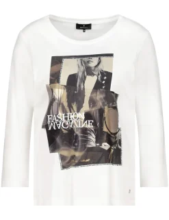 Monari t-shirts 808151 Offwhite Fashion