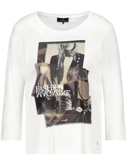 Monari t-shirts 808151 Offwhite Fashion