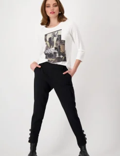Monari t-shirts 808151 Offwhite Fashion