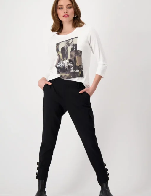 Monari t-shirts 808151 Offwhite Fashion