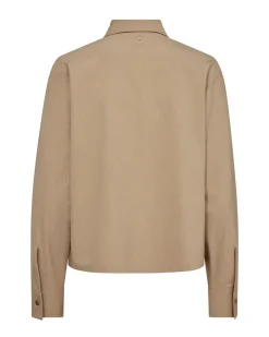 Mos Mosh blouse 169790 Khaky beige Fashion