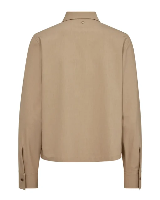 Mos Mosh blouse 169790 Khaky beige Fashion