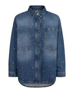 Mos Mosh blouse 170200 Licht Blauw Clearance