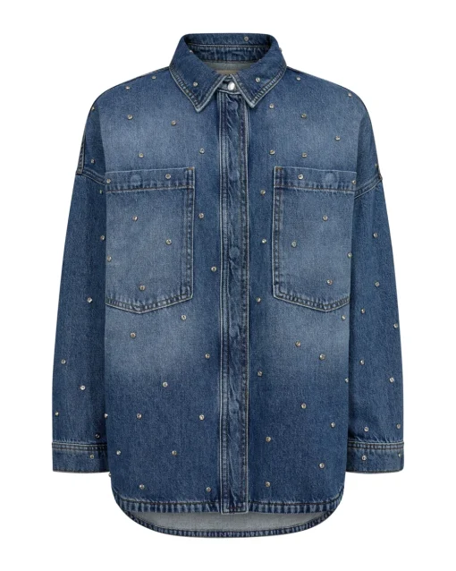 Mos Mosh blouse 170200 Licht Blauw Clearance