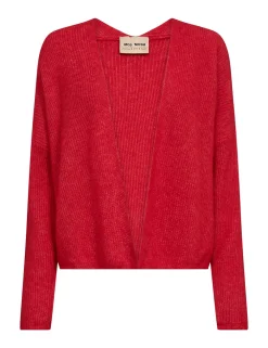 Mos Mosh gebreid vest 168780 Rood Online