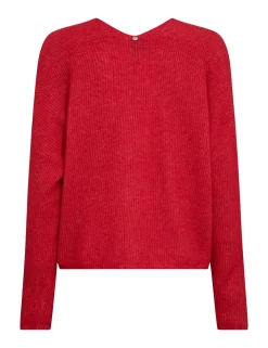 Mos Mosh gebreid vest 168780 Rood Online