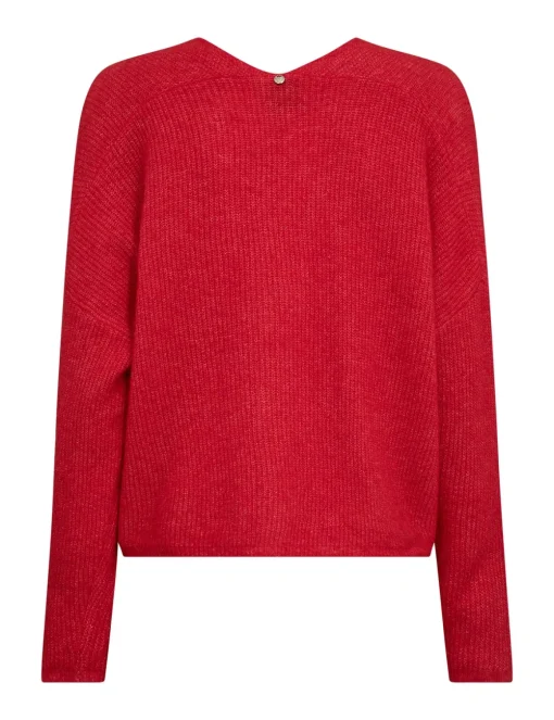 Mos Mosh gebreid vest 168780 Rood Online