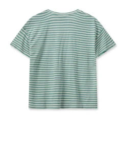 Mos Mosh t-shirts JILL V NECK Mint Groen Clearance