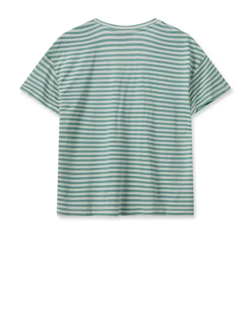 Mos Mosh t-shirts JILL V NECK Mint Groen Clearance