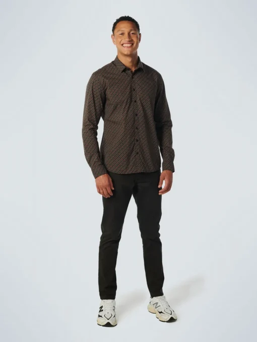 No Excess casual overhemd 21450936 Camel Clearance