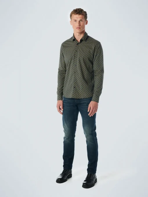 No Excess casual overhemd 21450836 Olijf groen Sale