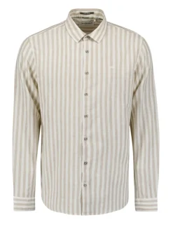 No Excess casual overhemd 27470224SN Wit/Beige Clearance