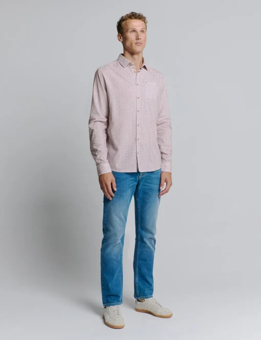 No Excess casual overhemd 27400209 Oud Roze Sale