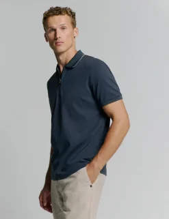 No Excess casual overhemd 27370220 Donker Blauw Hot