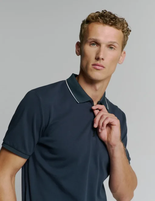 No Excess casual overhemd 27370220 Donker Blauw Hot