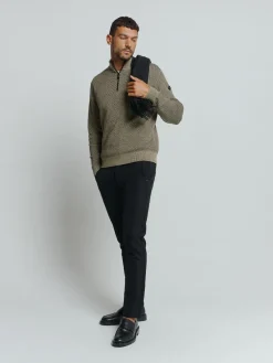 No Excess gebreid vest 25230904 Licht Bruin Online