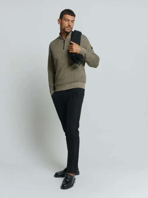 No Excess gebreid vest 25230904 Licht Bruin Online
