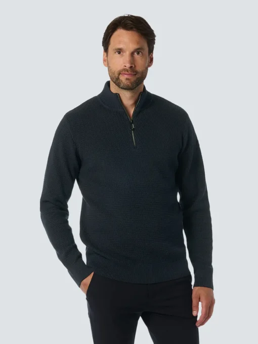 No Excess gebreid vest 25230904 Donker Blauw Sale