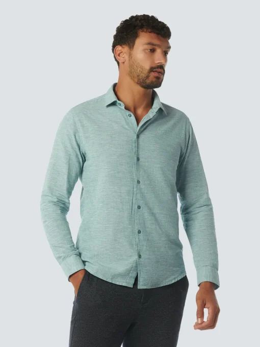 No Excess linnen overhemd 23450215 Marine Discount