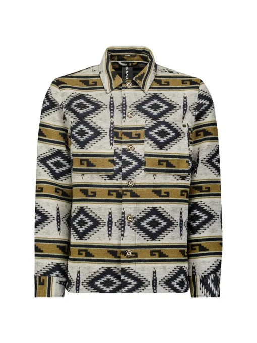 No Excess overshirt 25510909 Grijs Melange Hot