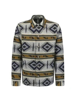 No Excess overshirt 25510909 Grijs Melange Hot