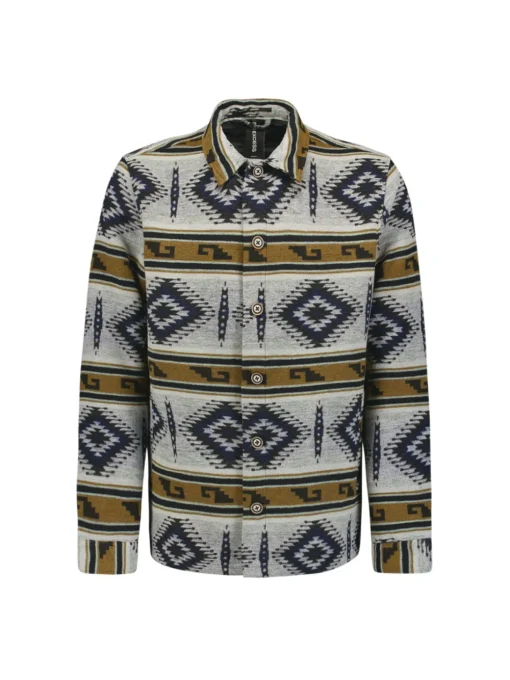 No Excess overshirt 25510909 Grijs Melange Hot