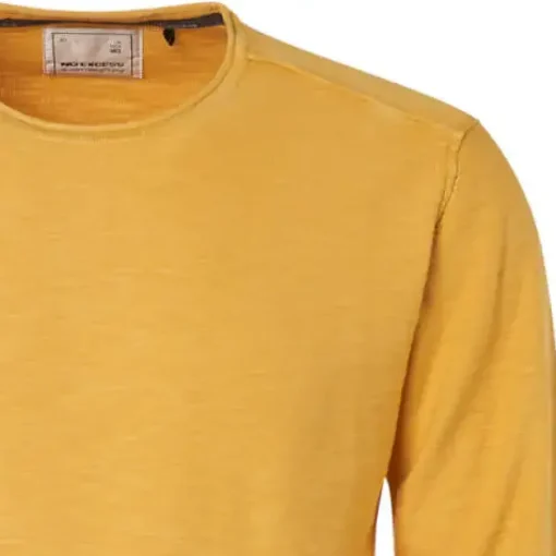 No Excess ronde hals trui Slim Fit 94231109 Geel Sale