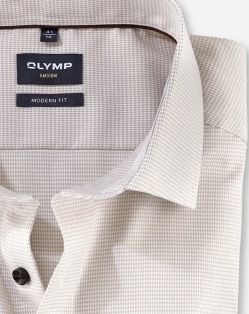OLYMP business overhemd 120864 Naturel Sale