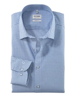 OLYMP business overhemd 215774 Blauw Sale