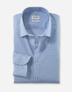 OLYMP business overhemd 215774 Blauw Sale