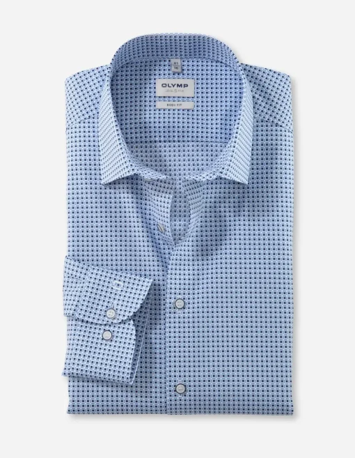 OLYMP business overhemd 215774 Blauw Sale