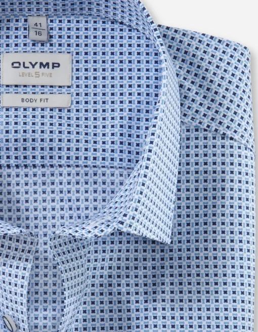 OLYMP business overhemd 215774 Blauw Sale