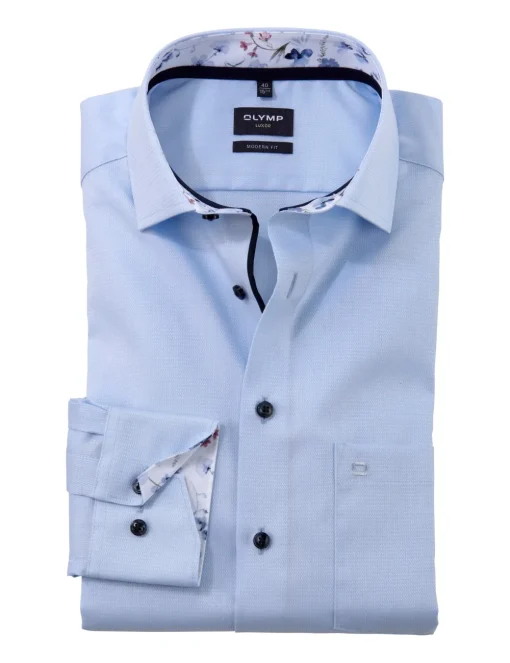 OLYMP business overhemd 120674 Blauw Hot