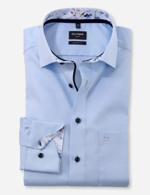 OLYMP business overhemd 120674 Blauw Hot