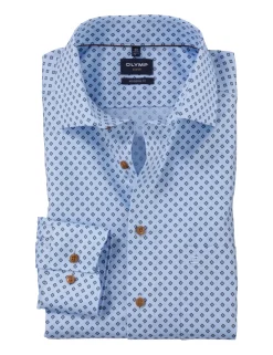 OLYMP business overhemd 123164 Blauw Clearance