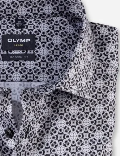 OLYMP business overhemd 129664 Antraciet Best
