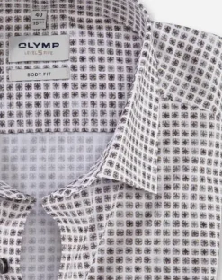 OLYMP business overhemd Body fit 205654 Grijs Online