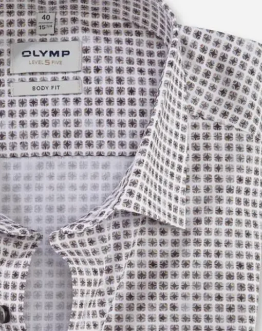 OLYMP business overhemd Body fit 205654 Grijs Online